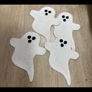 Set of 4 Ghost Shaped beaded Placemats